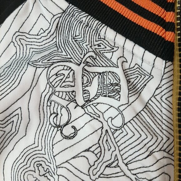 Rare Artful Dodger Jacket size XL Fighting Irons embroidered line art Y2K 00s - Picture 8 of 12